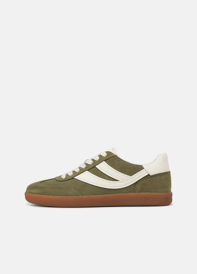Women Sneakers Vince Oasis Leather And Suede Sneaker Fern Greenmilk