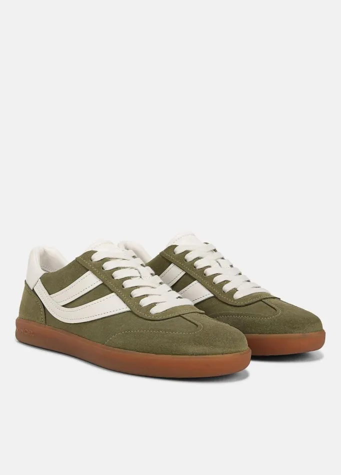 Women Sneakers Vince Oasis Leather And Suede Sneaker Fern Greenmilk