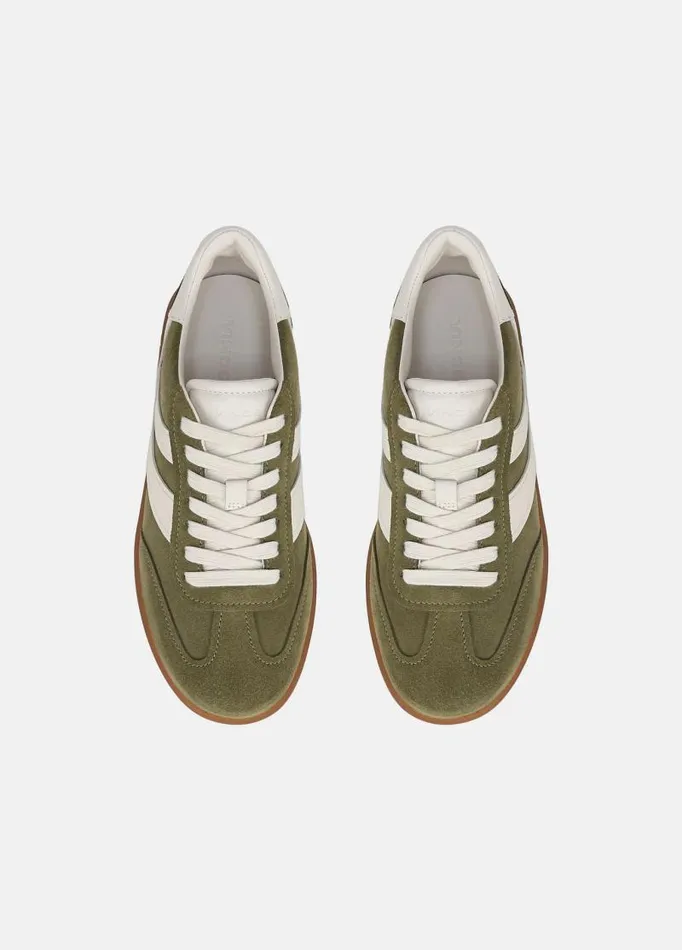 Women Sneakers Vince Oasis Leather And Suede Sneaker Fern Greenmilk