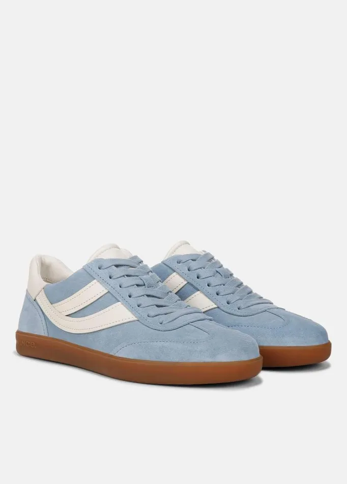 Women Sneakers Vince Oasis Leather And Suede Sneaker Glacial Blue