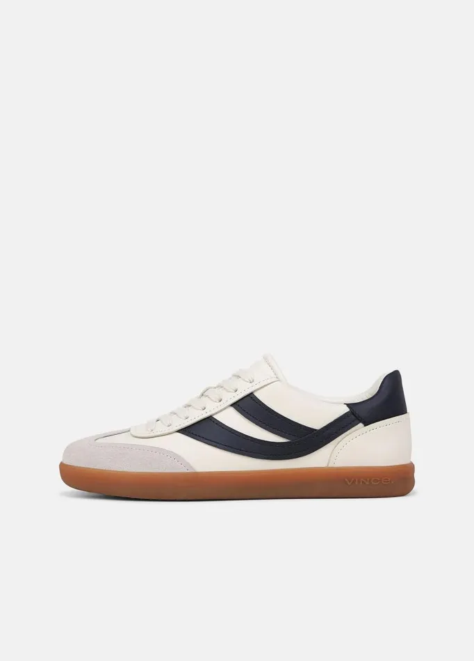 Women Sneakers Vince Oasis Leather And Suede Sneaker Milknight Blue