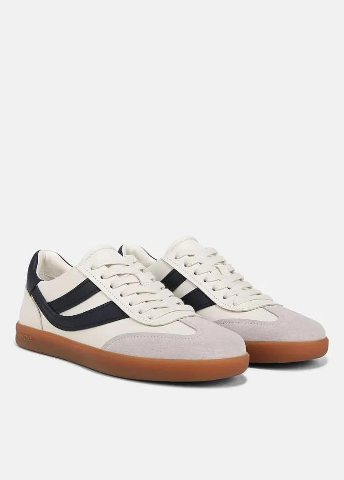 Women Sneakers Vince Oasis Leather And Suede Sneaker Milknight Blue