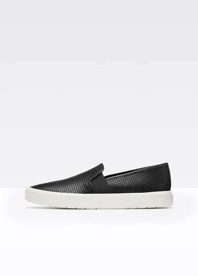 Women Sneakers Vince Perforated Leather Blair Sneaker Black