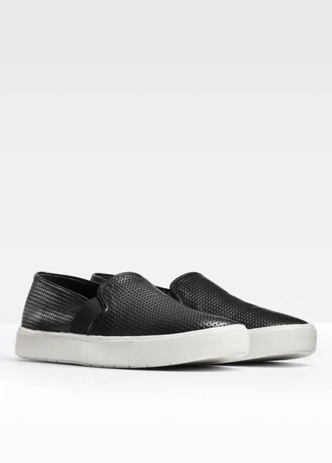 Women Sneakers Vince Perforated Leather Blair Sneaker Black