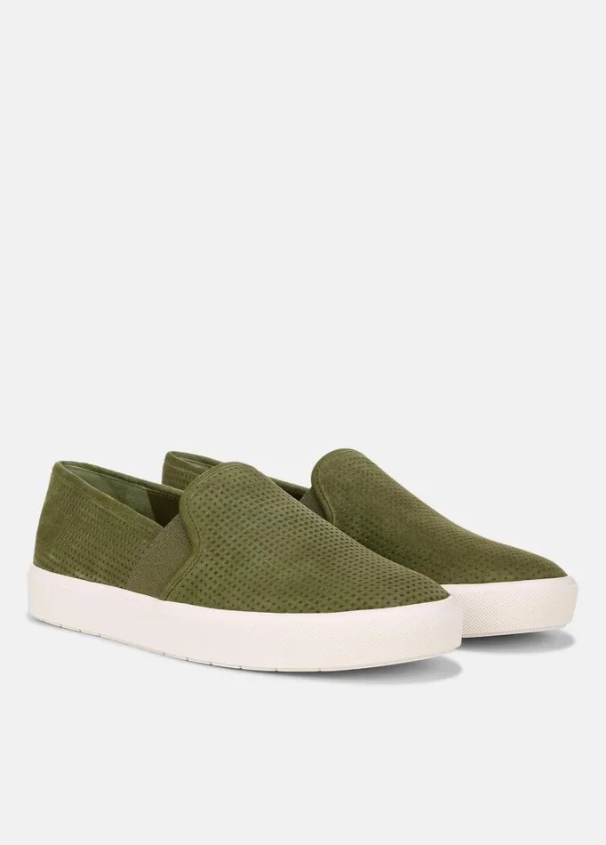 Women Sneakers Vince Perforated Leather Blair Sneaker Fern Green