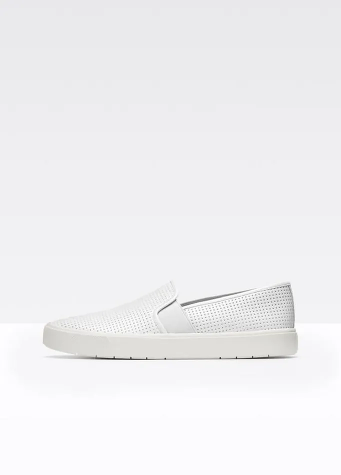 Women Sneakers Vince Perforated Leather Blair Sneaker White
