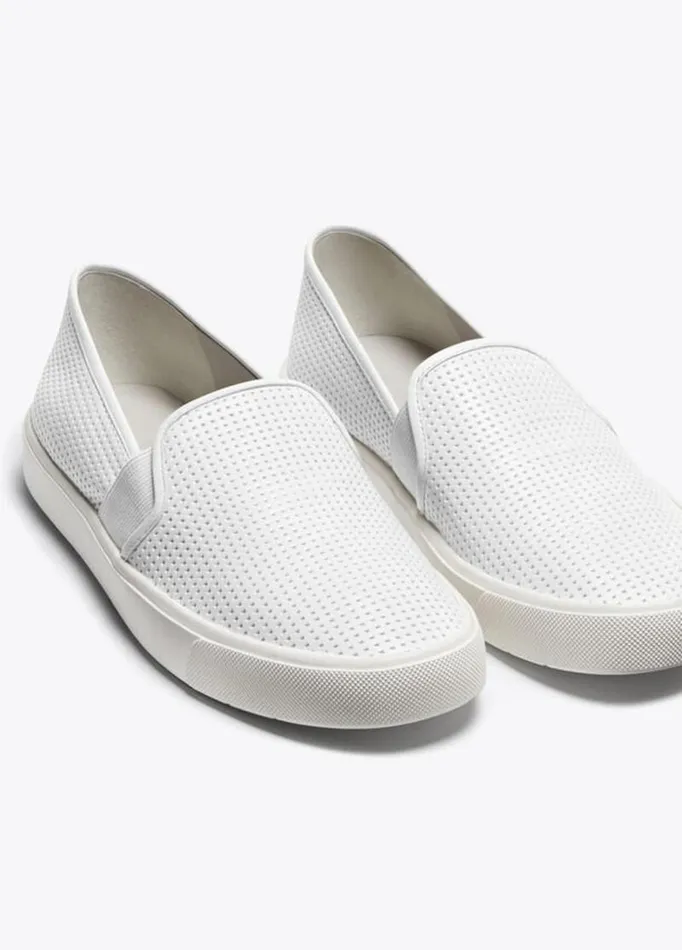 Women Sneakers Vince Perforated Leather Blair Sneaker White