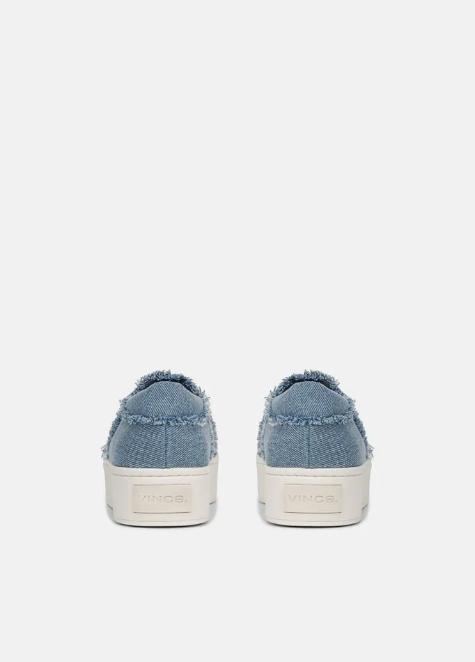 Women Sneakers Vince Warren Fray Sneaker Jeans Blue