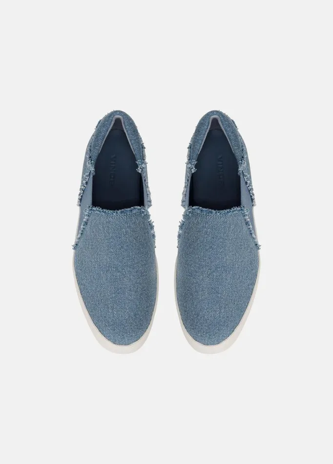 Women Sneakers Vince Warren Fray Sneaker Jeans Blue
