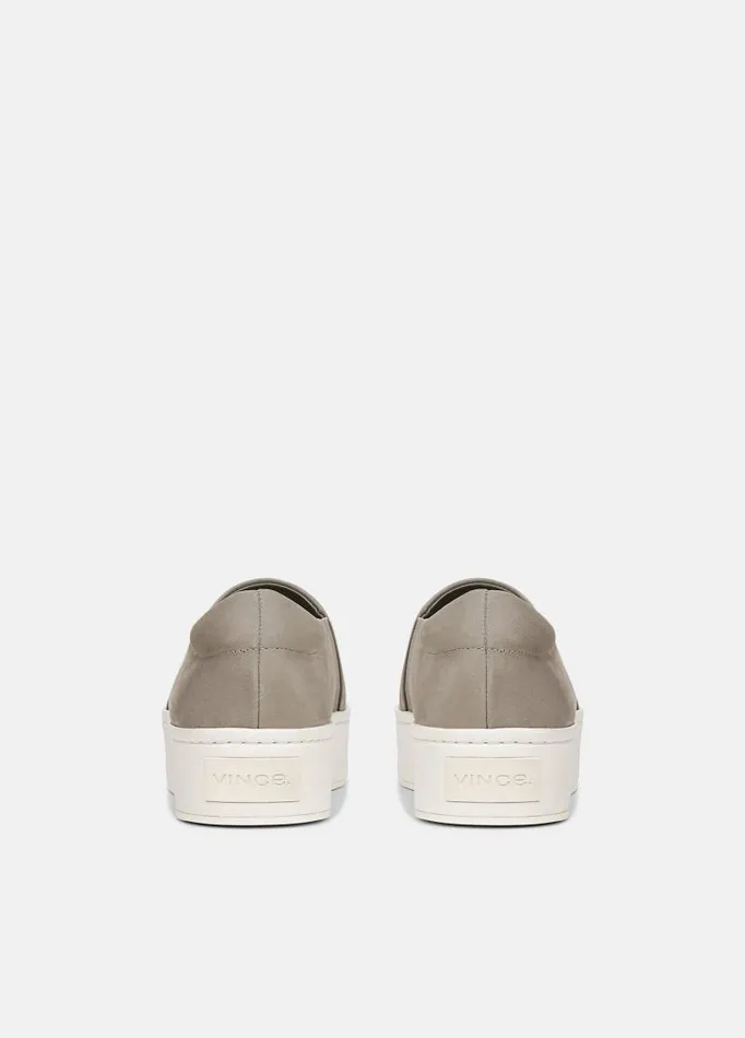 Women Sneakers Vince Warren Nubuck Sneaker Hazel Stone Grey