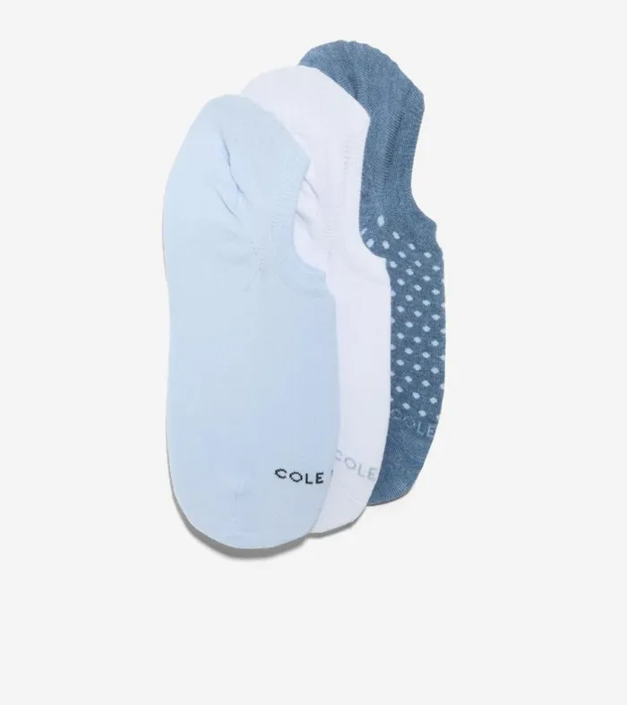 Women Socks Cole Haan 3Pack Dot Sneakers Liner Socks Blueassorted