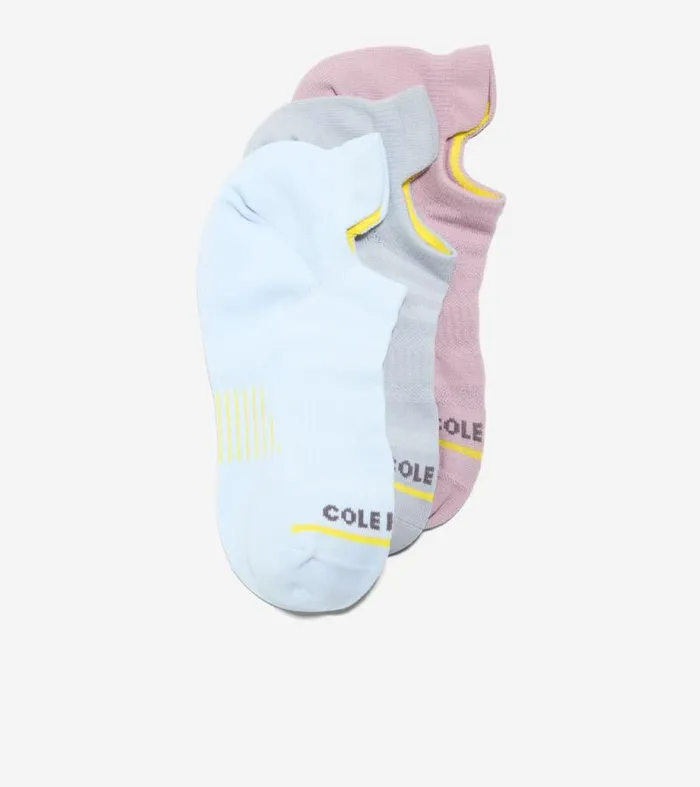 Women Socks Cole Haan 3 Pack ZERGRAND Baselayer Liner Socks Heather Grayassorted