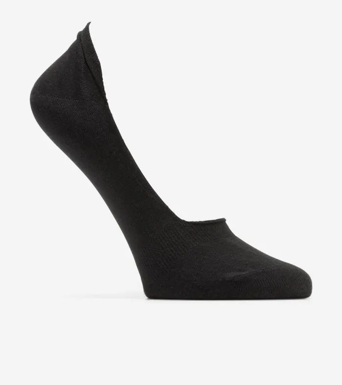 Women Socks Cole Haan Knit Ballet Sock Liner 8211 2 Pack Black