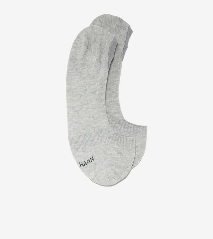Women Socks Cole Haan Knit Ballet Sock Liner 8211 2 Pack Grey Heather