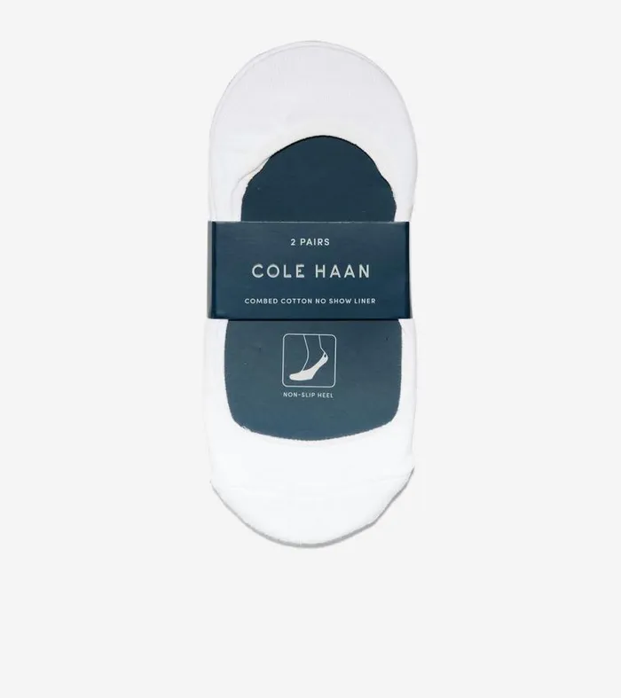 Women Socks Cole Haan Knit Ballet Sock Liner 8211 2 Pack White