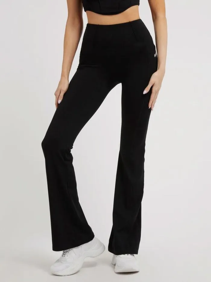 Women Soft Touch Flare Pant Black Guess Activewear