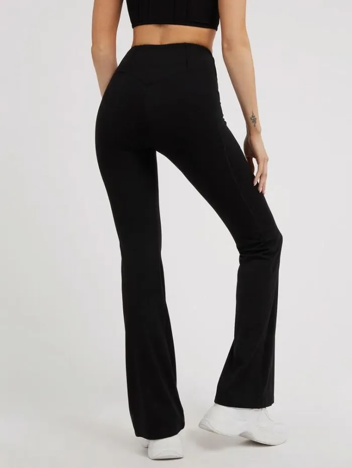 Women Soft Touch Flare Pant Black Guess Activewear