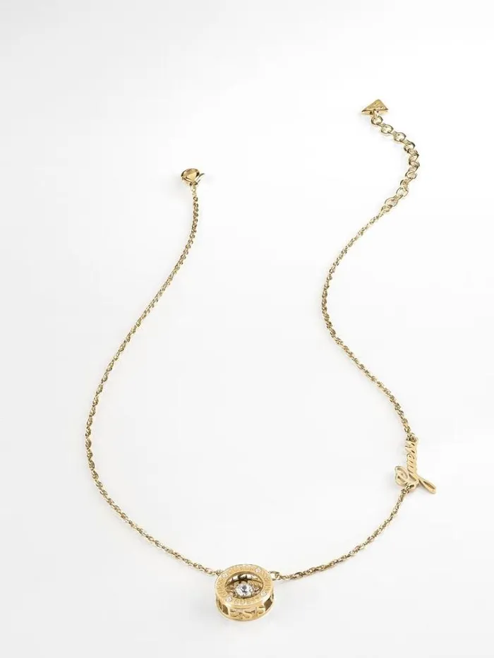 Women solitaire Necklace Gold Guess Jewellery