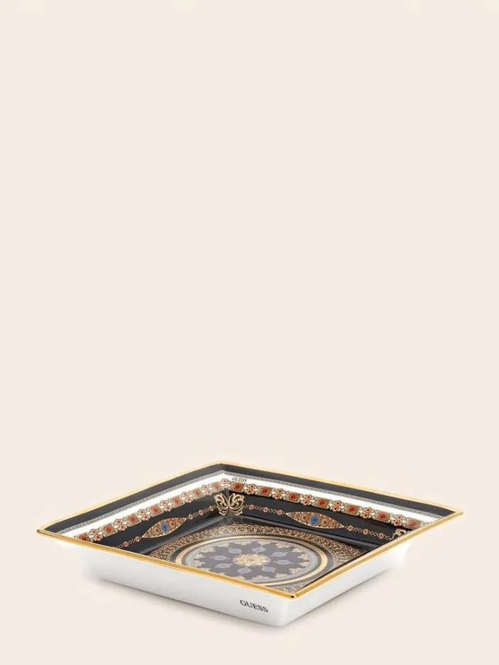 Women Square Porcelain Pocket Emptier Black Guess Home Collection