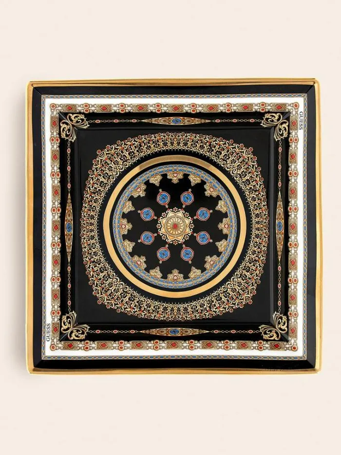 Women Square Porcelain Pocket Emptier Black Guess Home Collection