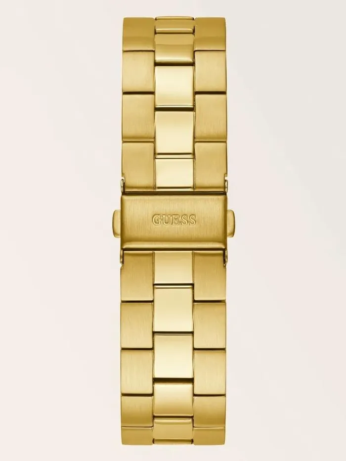 Women Stainless Steel Analogue Watch Gold Guess Watches