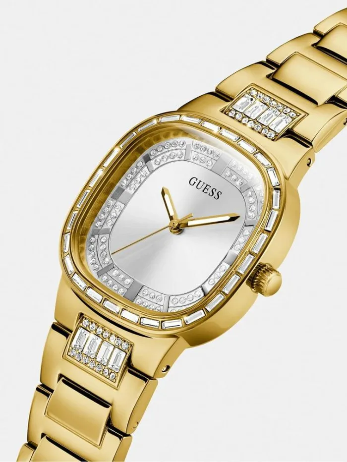 Women Steel Analogue Watch Gold Guess Watches