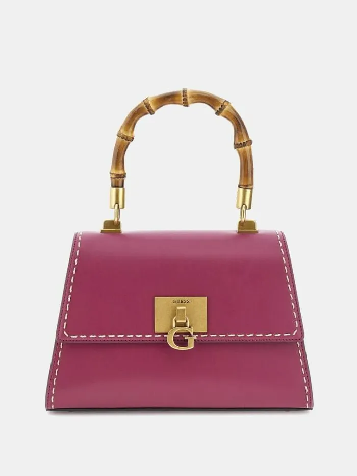 Women Stephi Bamboohandle Handbag Fuchsia Guess Handbags
