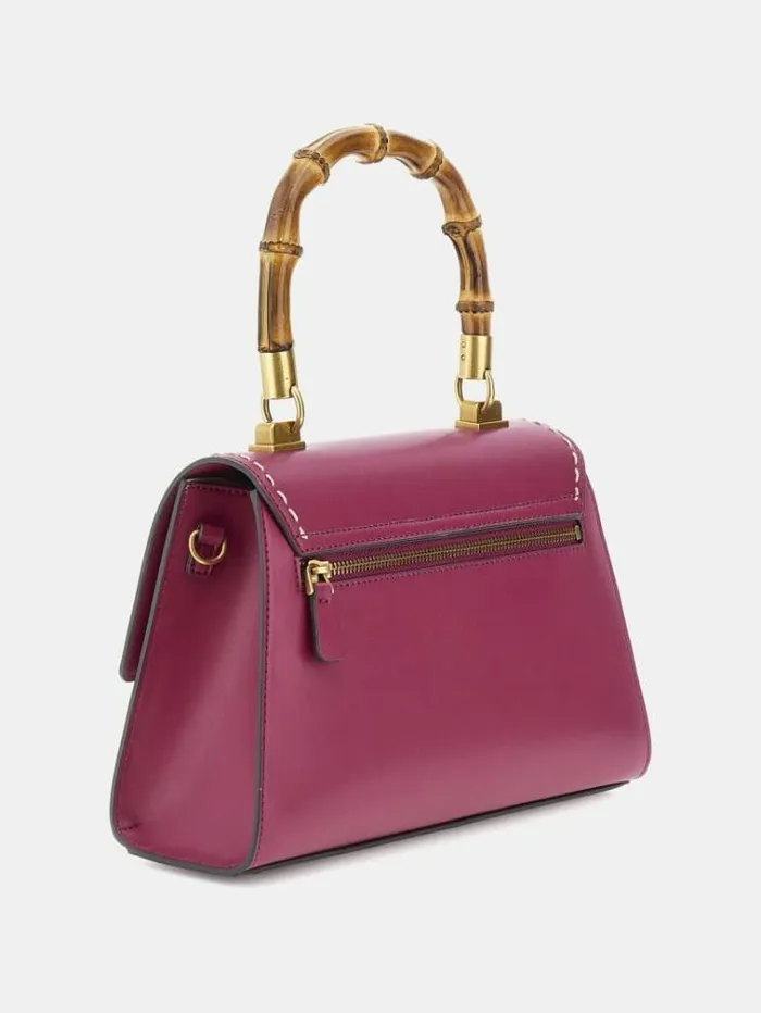 Women Stephi Bamboohandle Handbag Fuchsia Guess Handbags