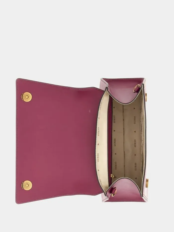 Women Stephi Bamboohandle Handbag Fuchsia Guess Handbags