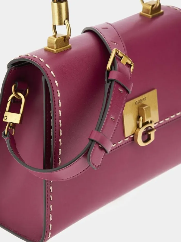 Women Stephi Bamboohandle Handbag Fuchsia Guess Handbags