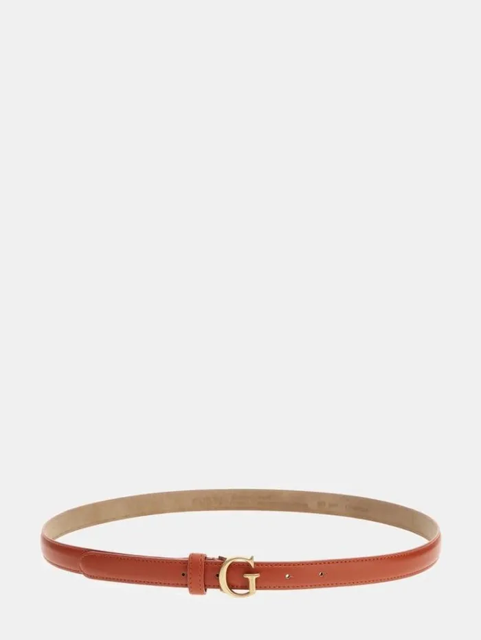Women Stephi Pythonprint Belt Orange Guess Belts