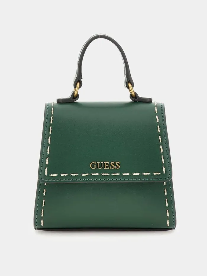 Women Stephi Shoulderstrap Handbag Green Guess Handbags