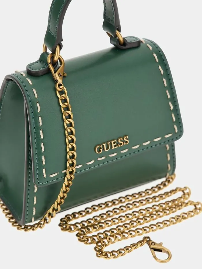 Women Stephi Shoulderstrap Handbag Green Guess Handbags