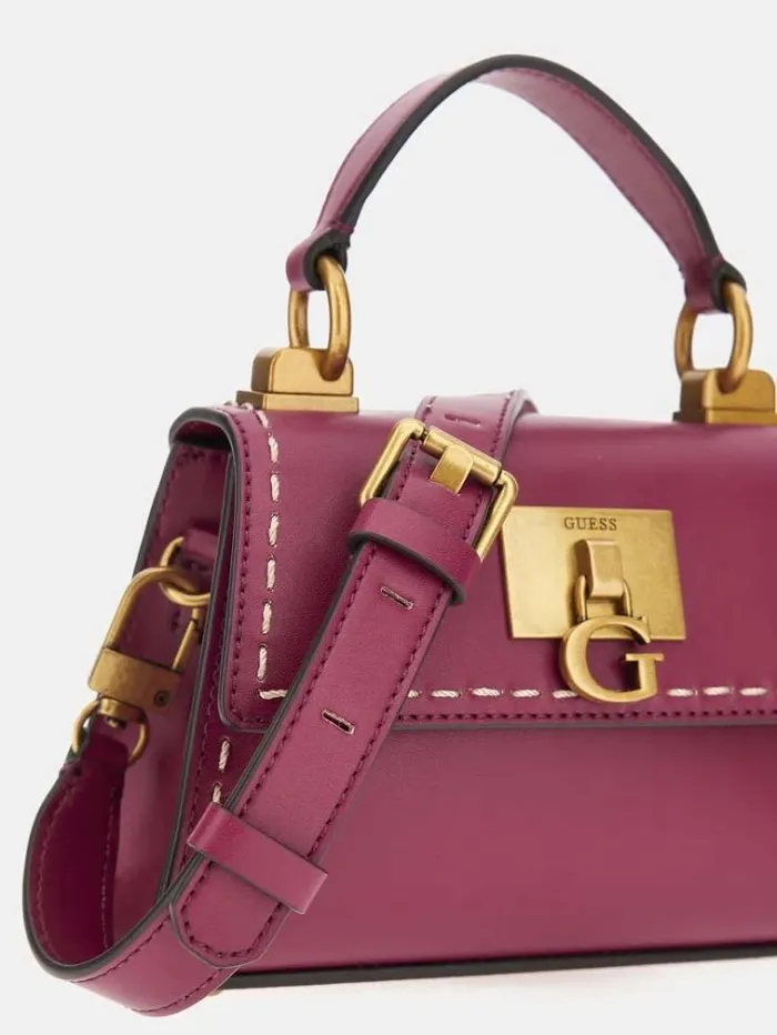 Women Stephi Shoulderstrap Mini Handbag Fuchsia Guess Handbags