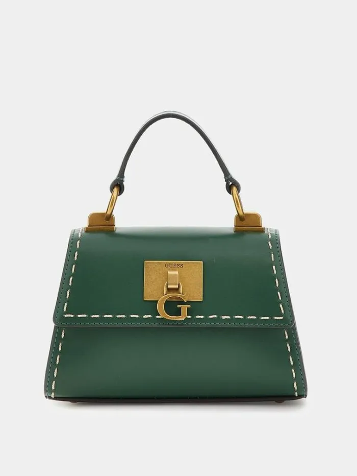 Women Stephi Shoulderstrap Mini Handbag Green Guess Handbags