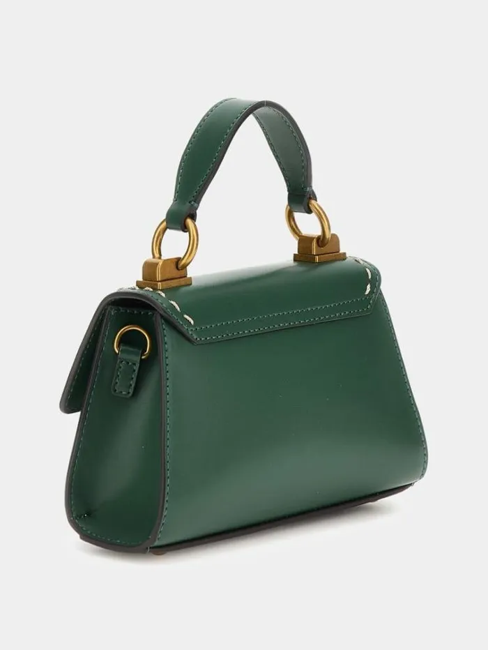 Women Stephi Shoulderstrap Mini Handbag Green Guess Handbags