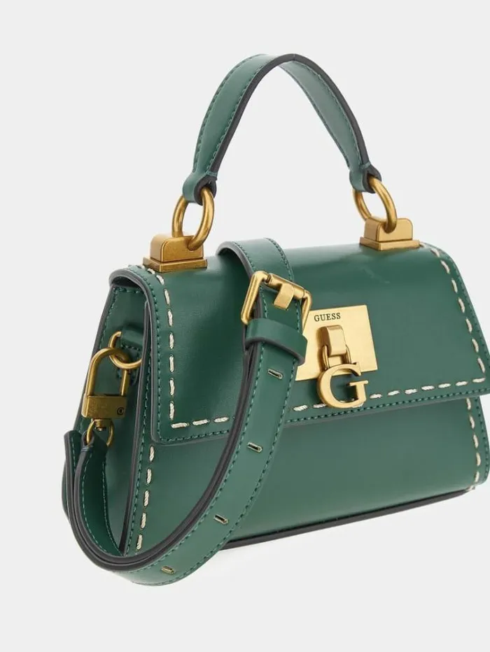 Women Stephi Shoulderstrap Mini Handbag Green Guess Handbags