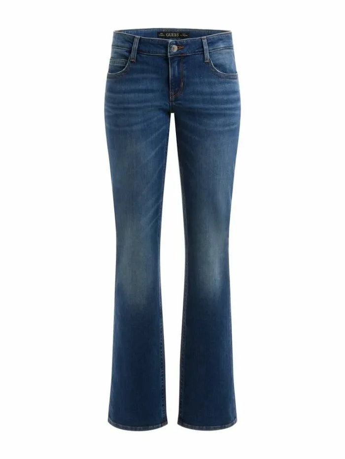 Women Straight Denim Pant Blue Guess Straight
