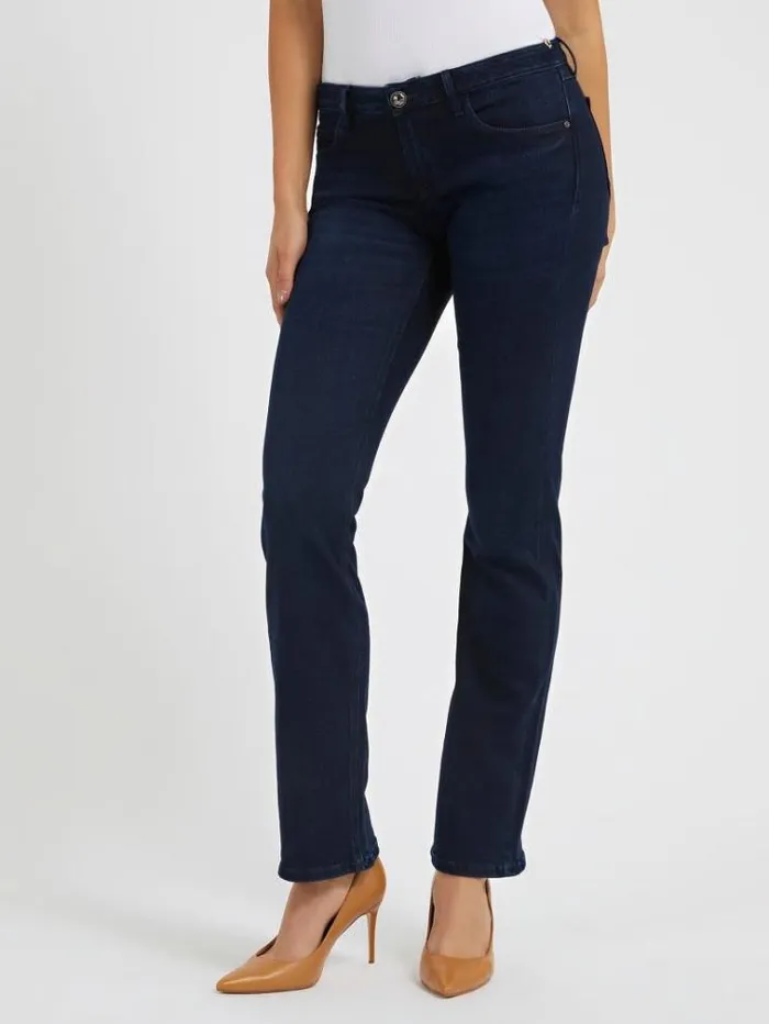 Women Straight Denim Pant Dark Blue Guess Straight