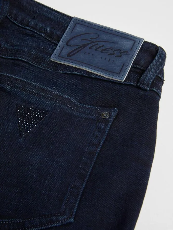 Women Straight Denim Pant Dark Blue Guess Straight