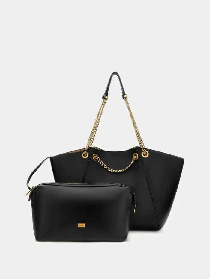 Women Strello Chain Detail Shopper Black Guess Shoppers