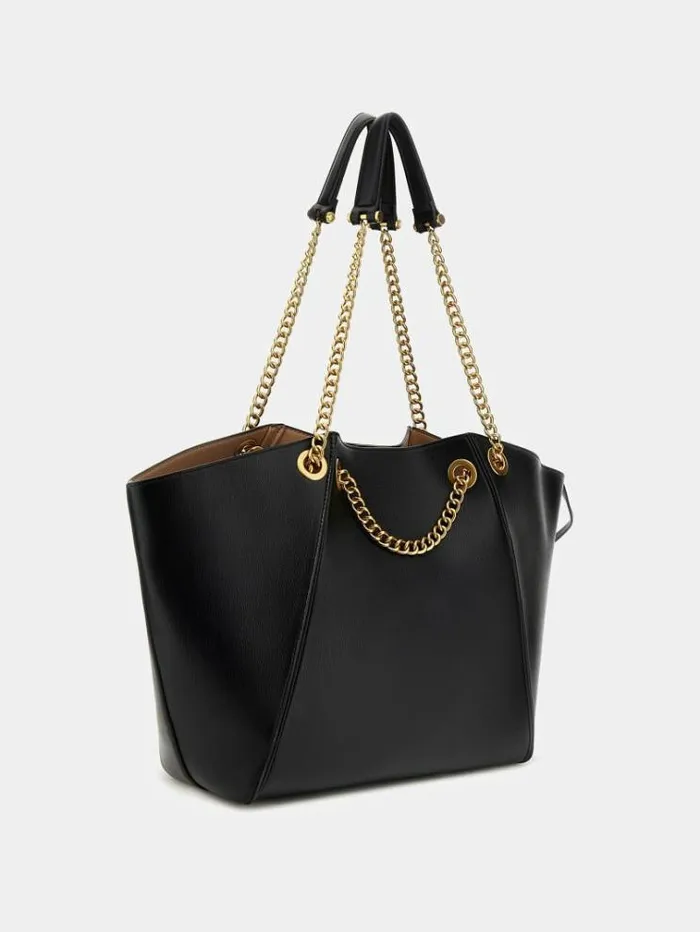Women Strello Chain Detail Shopper Black Guess Shoppers