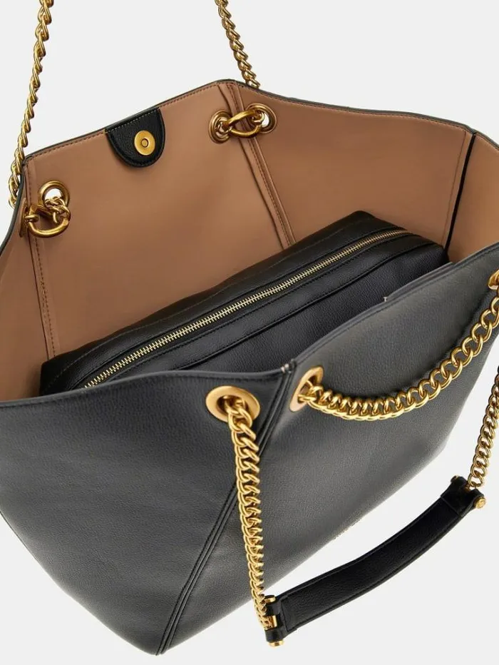 Women Strello Chain Detail Shopper Black Guess Shoppers