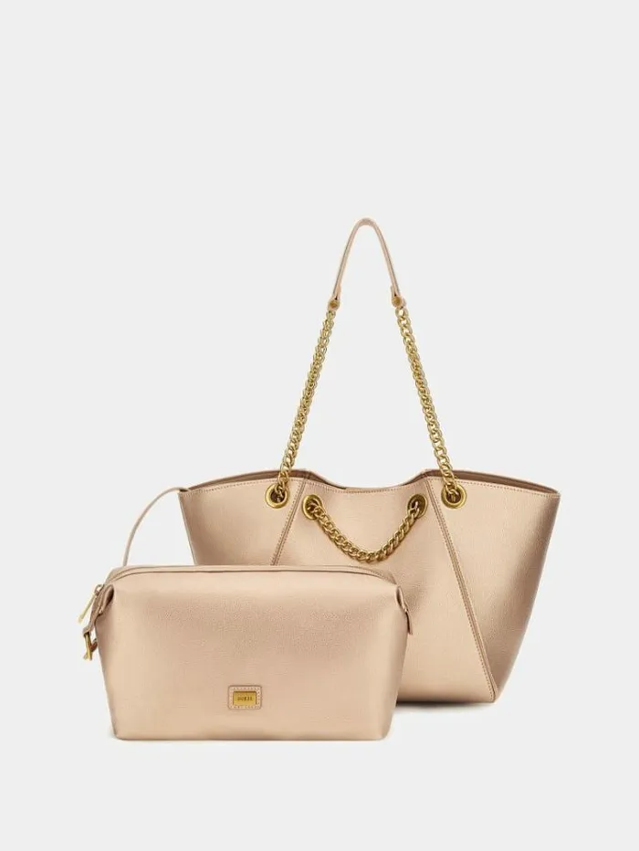 Women Strello Chain Detail Shopper Multi Beige Guess Shoppers