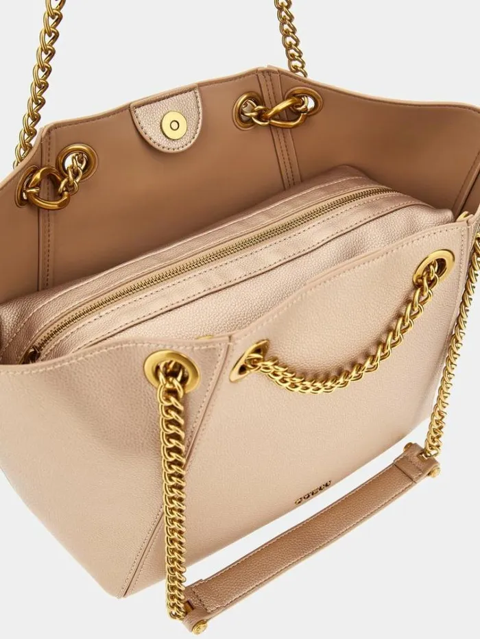 Women Strello Chain Detail Shopper Multi Beige Guess Shoppers