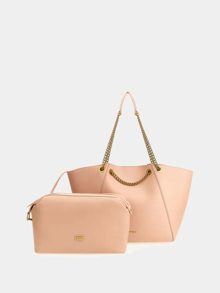 Women Strello Chain Detail Shopper Pink Guess Shoppers