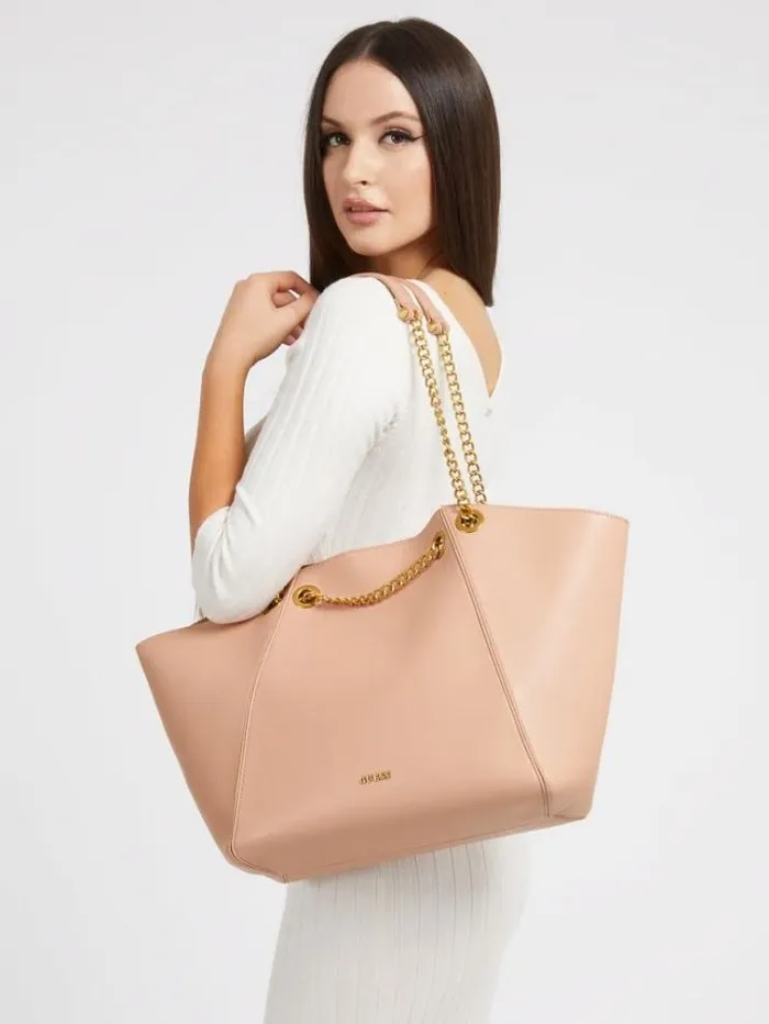 Women Strello Chain Detail Shopper Pink Guess Shoppers