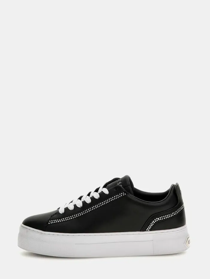 Women Studded Gianele Sneakers Black Guess Sneakers