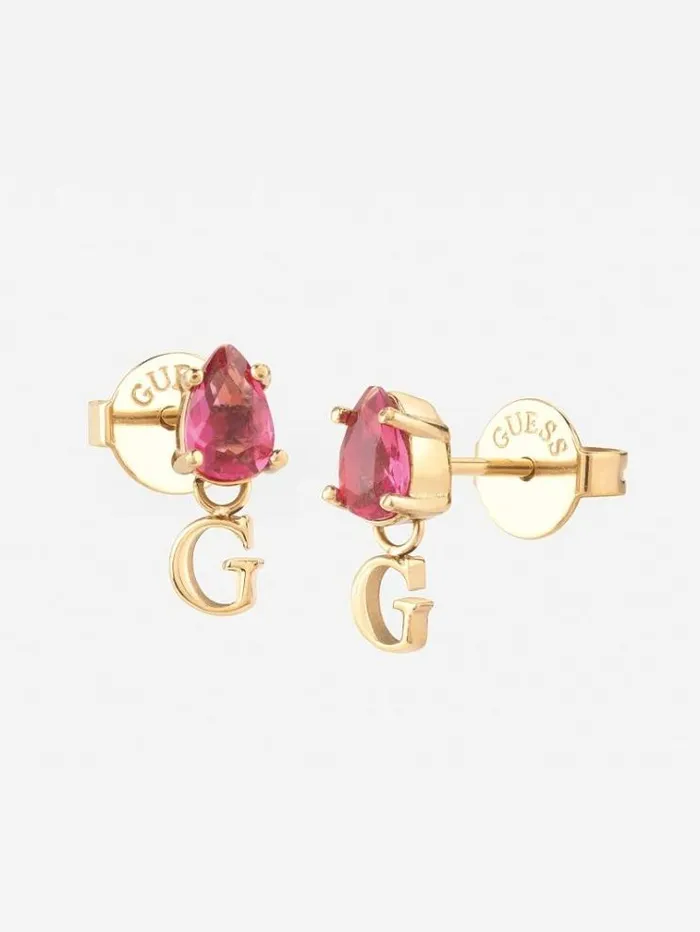 Women studs Party Earrings Red Guess Jewellery