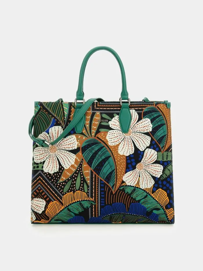 Women Summy Natureprint Handbag Multicolor Pattern Guess Handbags